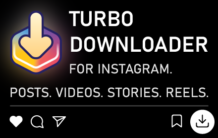 Turbo Downloader for Instagram :: Download photos, videos and Reels from Instagram.
