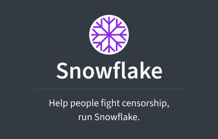 Snowflake :: Allow users in censored countries to use your network connection to access the Tor network.