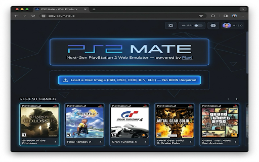 PS2 Mate - PS2 Emulator :: Play PlayStation 2 games directly in your browser. Load disc images and enjoy classic PS2 gaming via Play!.