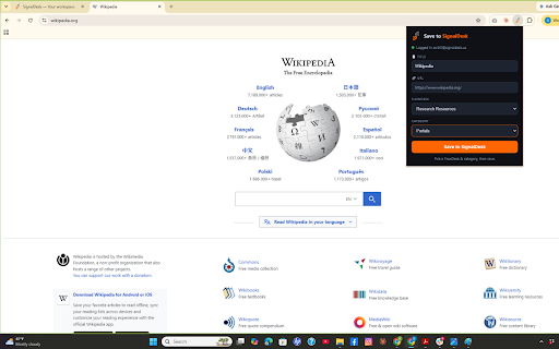 SignalDesk :: Save links to your SignalDesk FlowDesks from any webpage.