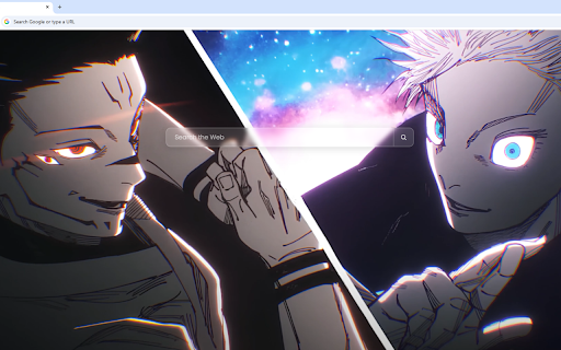 Sukuna X Gojo Jujutsu Kaisen Live Wallpaper :: A striking split-screen of Ryomen Sukuna and Satoru Gojo preparing for battle with glowing eyes.