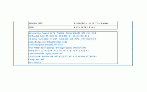 ZTE Hack :: Estensione che raccoglie vari script per i router ZTE delle serie G5B, MC801 e MC888/MC889. Dopo l’installazione apri l’interfaccia…