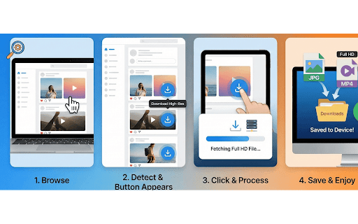 ReelSaver - Downloader for Instagram™ Reels & Stories :: One-click downloader for Instagram™ Reels, Videos, Stories, and Photos in Full HD (1080p).