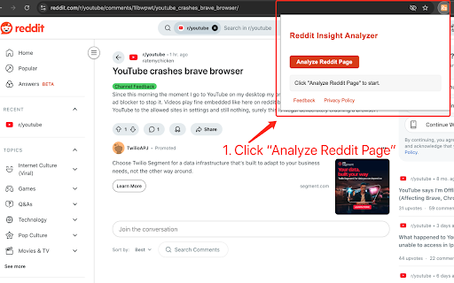 Reddit AI Insights :: Reddit AI Insights is a lightweight Chrome extension that helps product managers, UX researchers, indie hackers, and founders…