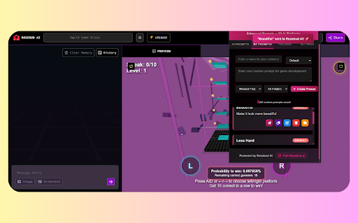 Rosebud AI: Game Dev Prompt Studio :: Game Dev Prompt Studio for Rosebud AI and LLMs