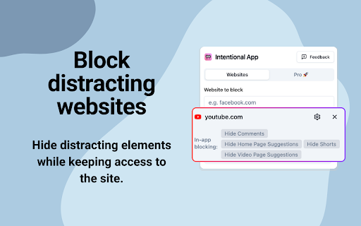 Intentional - Block Distracting Websites :: Block distracting websites and set schedules to stay focused. Take control of your browsing habits and boost your productivity.