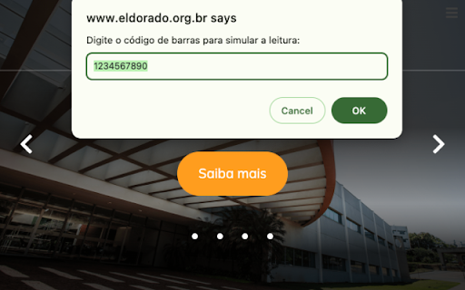 Scanner Simulator :: Simula a leitura de um código de barras na aba ativa.