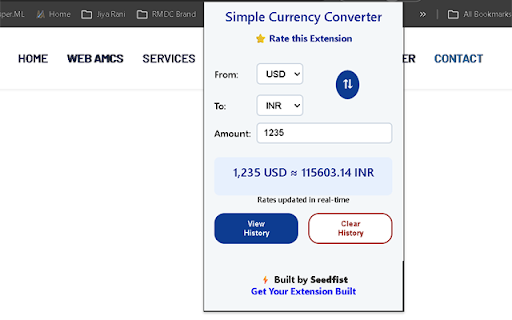 Simple Currency Converter :: Convert currencies with live rates and save last selections.