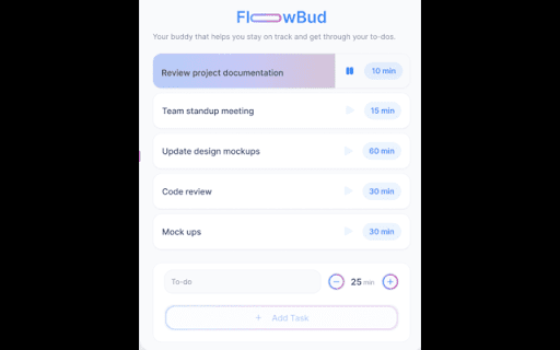 FlowBud :: Help you stay focused by detecting and handling distractions.