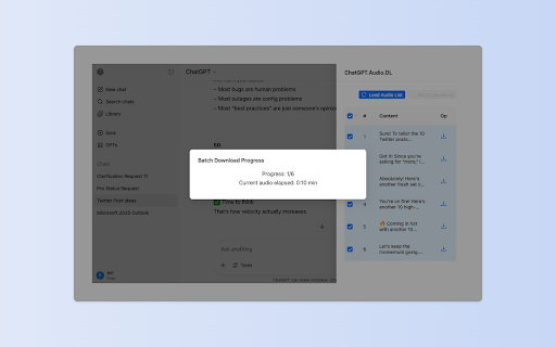 ChatGPT Voice Downloader :: ChatGPT Voice Downloader: save ChatGPT conversation as audio to your computer
