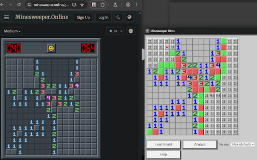 Minesweeper Hints :: Provides hints for minesweeper