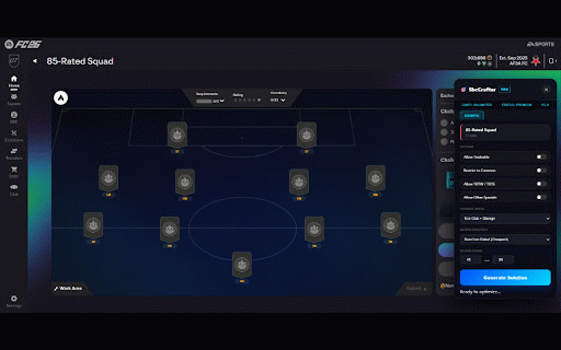 SbcCrafter - AI SBC Solver :: AI-powered SBC solver for EA FC Web App. Solve any SBC instantly with your club players.