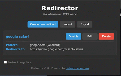 Redirector :: Easily Redirect URLs with Advanced Pattern Matching for Total Browsing Control