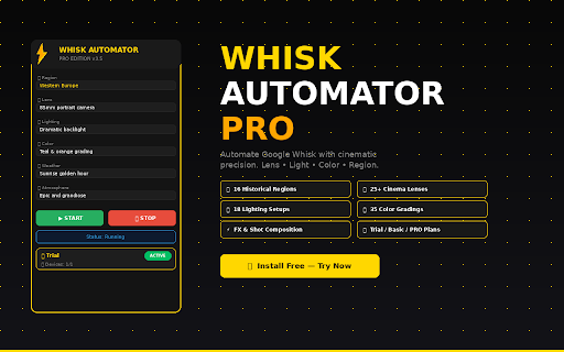 Whisk Automator PRO :: Whisk Automator PRO - Generador automatico de imagenes con IA