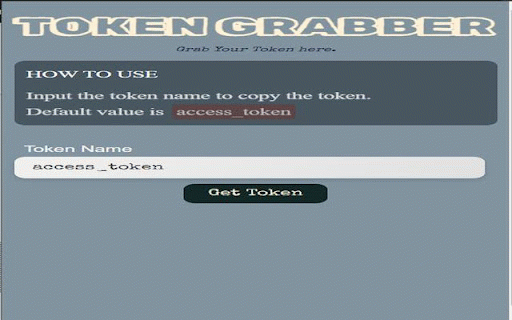 Token Extractor :: Tired of copying tokens from the browser dev tools? This extension will help you extract tokens from the browser console.