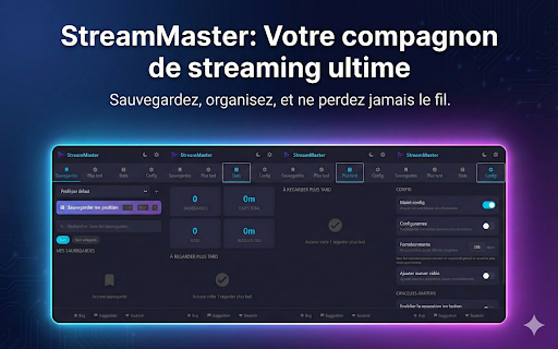 StreamMaster :: Save and resume your videos exactly where you left off