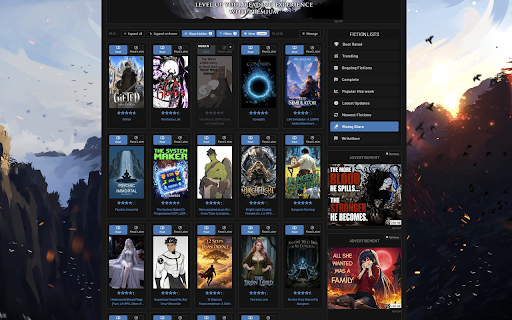 UI Improvements for Royal Road :: Filter and re-lay-out Royal Road fiction lists, hide fictions for good, and improve chapter typography and comments.