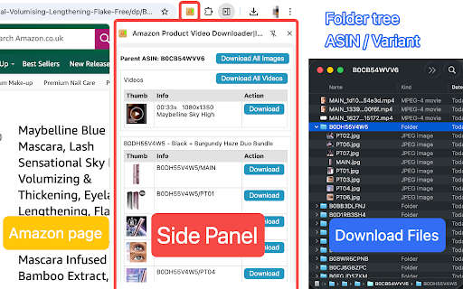 Amazon Product Video Downloader - Images bulk download :: Batch download Amazon product videos and images. bulk downloader