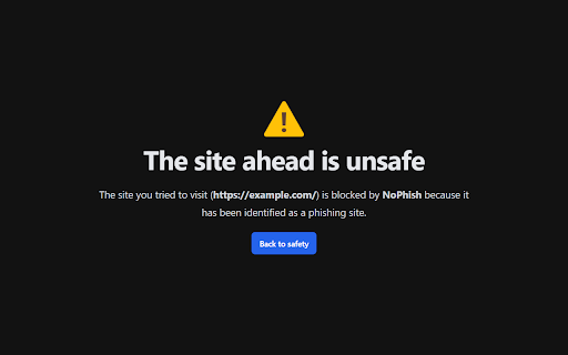 NoPhish :: Block phishing sites with NoPhish.