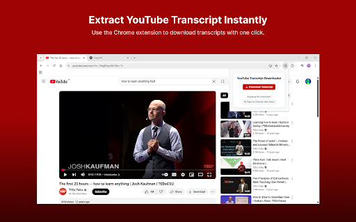 YT2PDF – YouTube Transcript to PDF :: Convert YouTube transcripts to clean PDFs in one click—great for learners, creators, and researchers.