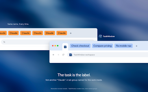 TaskWindow :: Let any MCP-speaking coding agent drive your real, logged-in browser tab.