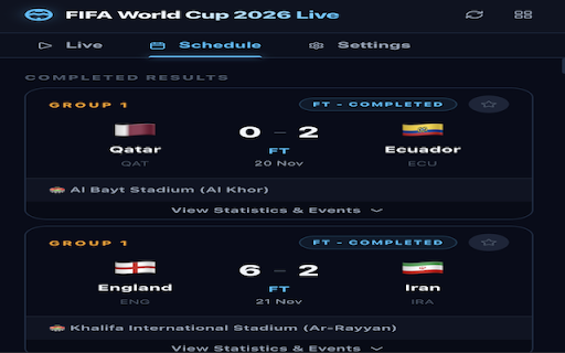 FIFA World Cup 2026 Live Updates :: ⚽ Interactive 2D goal play animations.