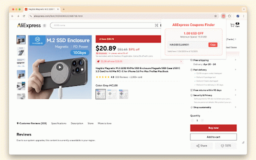 AliExpress Coupons Finder :: Find AliExpress coupons and save money on your purchases. Automatically apply coupons to your cart.