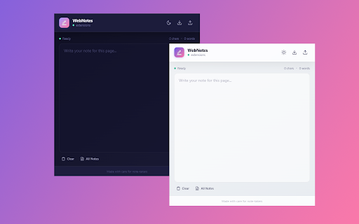 WebNotes Pro - Per-URL Notes :: Save notes for every page you visit. Your thoughts, organized by URL, always with you.