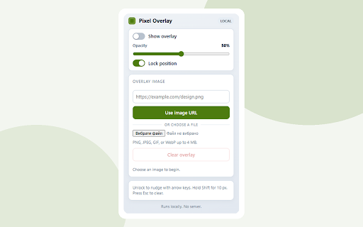 Pixel Overlay :: Compare webpages against reference images with a precise overlay for Chrome and Edge.
