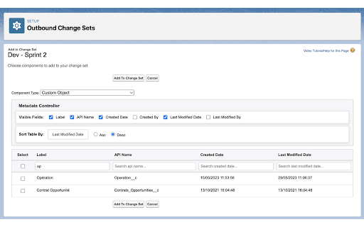Salesforce Enhanced Change Set :: Enhance and streamline Salesforce Change Set creation, filtering, and navigation.