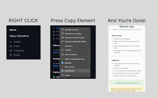 Element Copy :: Advanced HTML element selection and copying capabilities