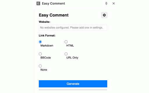 Easy Comment :: AI-powered comment generation with link highlighting. Creates thoughtful comments and analyzes dofollow/nofollow links.