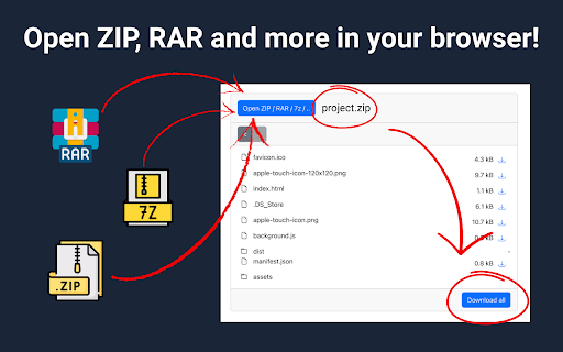 Unzip :: Instantly unzip files! Unzip on Linux, Mac, Windows. Open zip, rar, 7z, tar gz online easily!