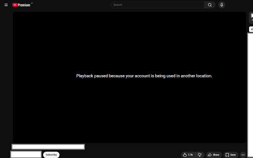 YouTube Playback Paused Bypass :: Automate page recovery when encountering multi-location streaming interruptions on YouTube.