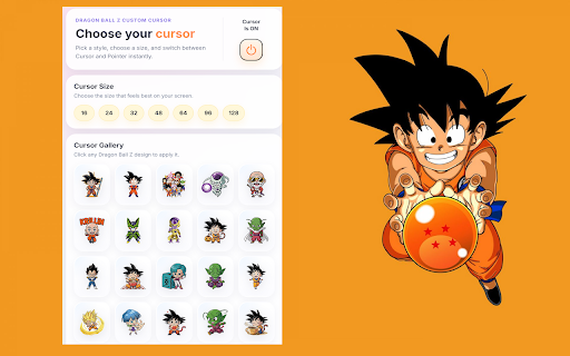 Dragon Ball Z Cursor :: Dragon Ball Z cursor for chrome. Choose your favorite Dragon Ball Z cursor with this extension. Created for Dragon Ball Z fans.