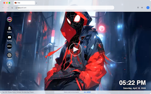 Miles Morales Hoodie Live Wallpaper :: Transform your new tab with stunning live HD wallpapers of Miles Morales in his iconic hoodie. Experience Marvel every day!