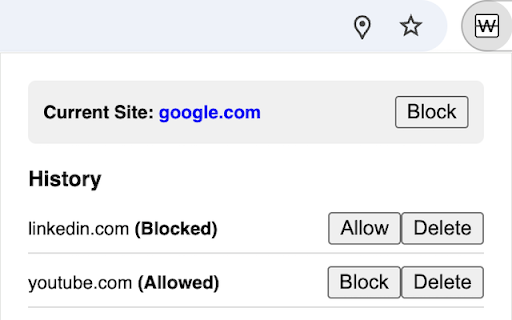 Simple Site Blocker :: Block distracting websites to save time.