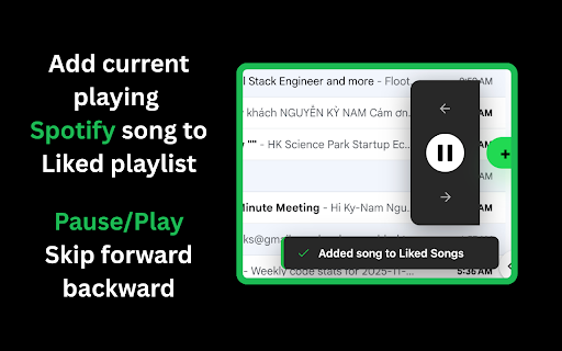 Shortcutify :: 1-click 'Like' & controls (play/pause, skip tracks) for Spotify Web Player. Playback & save songs from any website, no tab switch