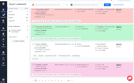disext. :: Utility tool for car hauling dispatchers.