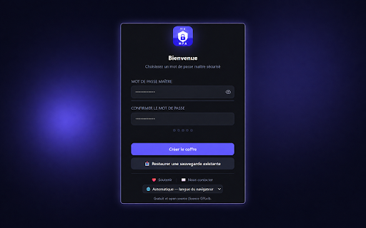 Big MFA :: Secure TOTP/HOTP authenticator with encrypted vault, QR import and offline MFA code generation.