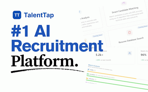 TalentTap :: Streamline hiring with AI-powered resume analysis. Instantly identify top candidates, highlight key skills, and save recruiting time