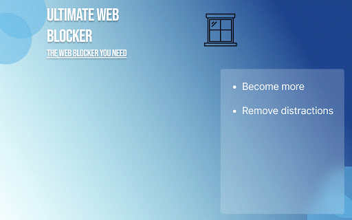 Ultimate Web Blocker :: A better ultimate web blocker.