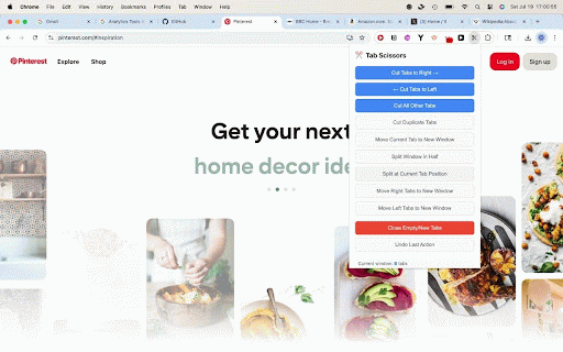 Tab Scissors :: Cut and organize your browser tabs with scissors-like functionality