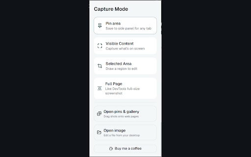 Shotuno :: Capture visible, area, or full-page screenshots and annotate them in-tab - arrows, blur, OCR, pins, and more.