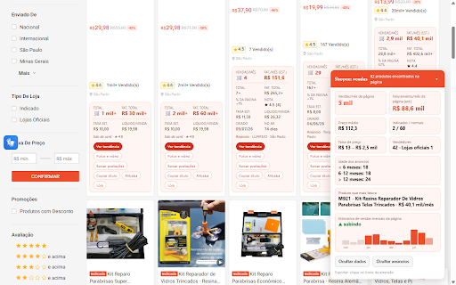 Shopee Scraper: Export Products & Sales to Excel/CSV :: See sales and estimated revenue on every Shopee product, and export search, category or shop to Excel/CSV. Reviews too.