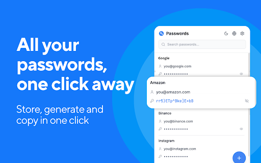 Password Manager :: Free password manager that stores your passwords locally and keeps them a click away. Generate strong passwords — no account needed.