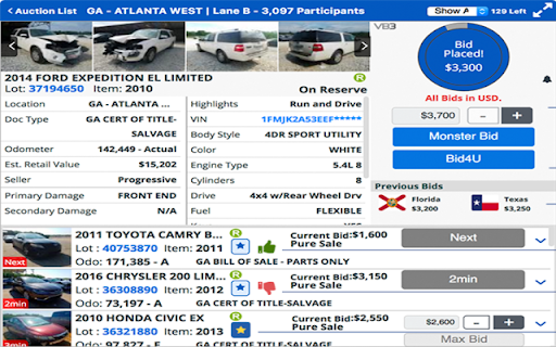 Royal Motors :: Copart and IAAI auctions management.
