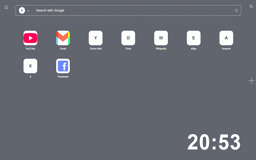Minimal New Tab Home :: A minimal custom new tab page.