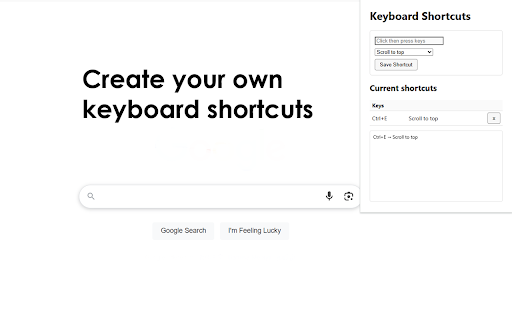 Keyboard Shortcuts :: Create custom key combos to control pages and tabs.
