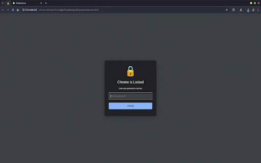 ChromeLock :: Locks Chrome browser with password protection
